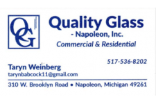 Logo for Quality Glass – Napoleon, Inc. Logo for Quality Glass – Napoleon, Inc.